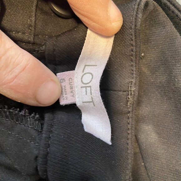 LOFT Woman's Jeans Size 6 Curvy Sutton Skinny Black - Picture 11 of 16